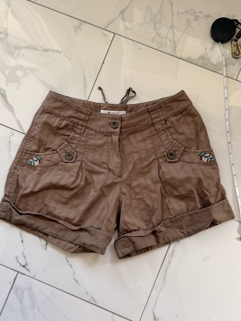 Japan Chatelaine Twee Embroidered Mini Shorts
